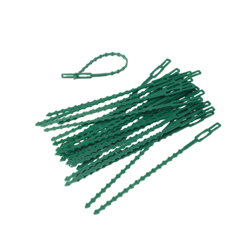 30 kom zelenih višenamjenskih vrtnih vezica, dužine 23 cm – plastične veze za pričvršćivanje, oblik riblje kosti