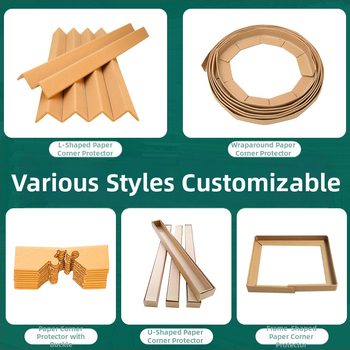 Okružný ochranný roh z kraft papiera pre nábytok — okružný roh ochranný; Materiál: kraft papier; Druh: okružný roh ochranný; Prispôsobenie: Áno; Potlač loga: Áno