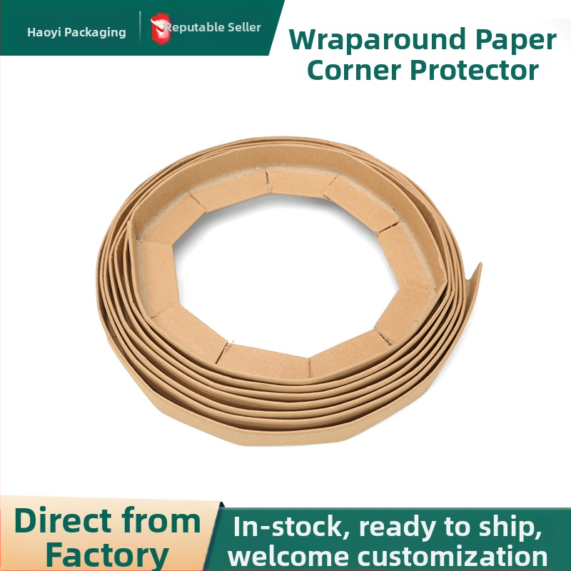 Okružný ochranný roh z kraft papiera pre nábytok — okružný roh ochranný; Materiál: kraft papier; Druh: okružný roh ochranný; Prispôsobenie: Áno; Potlač loga: Áno