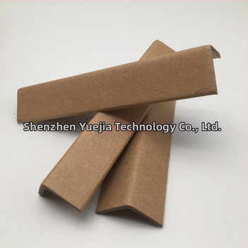 L-tvar ochranný papierový roh, papier s vzhľadom kože + papier s priadzou, extrúzna technika, tlač loga, Yuejia