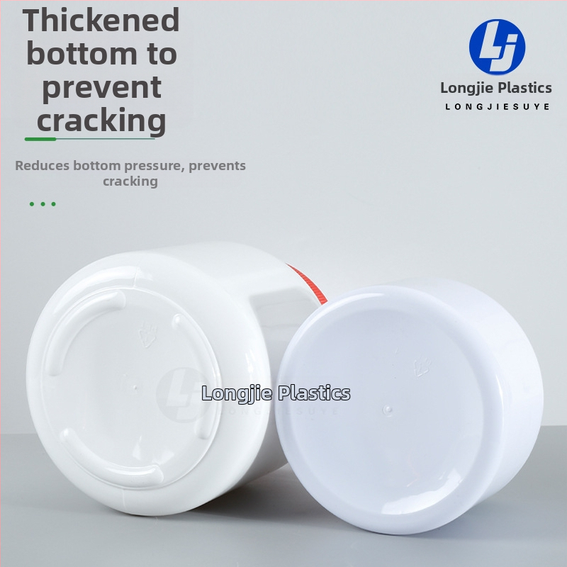 Plastična posuda s širokim otvorom za prah mlijeka za kućne ljubimce i protein prah, kapacitet 500 ml ili 1000 ml, s poklopcem.