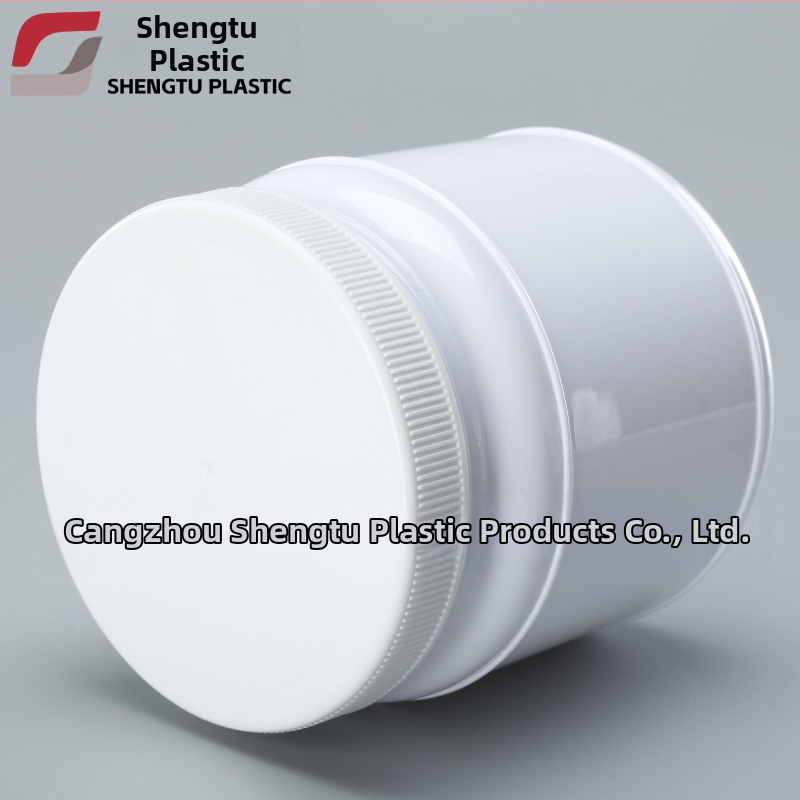 Prozirni PET spremnik za proteinski prah sa širokim otvorom, 1000 ml, plastični poklopac