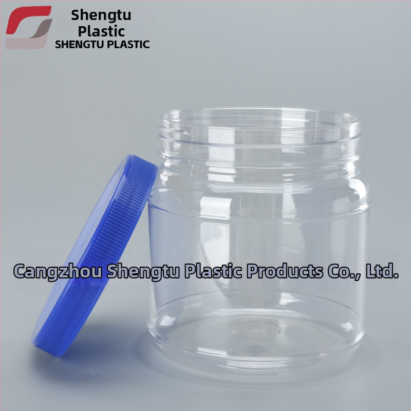 Prozirni PET spremnik za proteinski prah sa širokim otvorom, 1000 ml, plastični poklopac