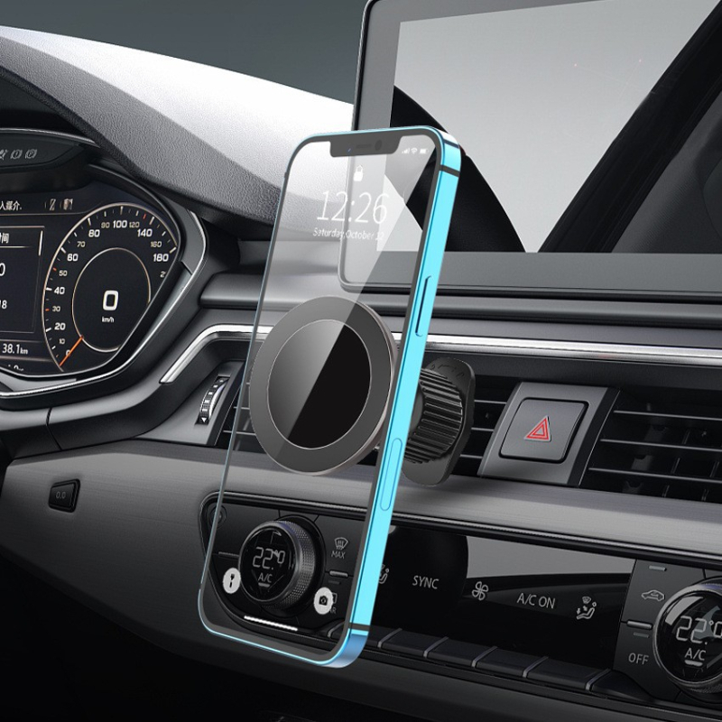 Auto držač za telefon s 360° rotacijom magnetska MagSafe drškom za iPhone 12/13/14 – materijali: ABS, silikon, akril i magnet, model 2022090322