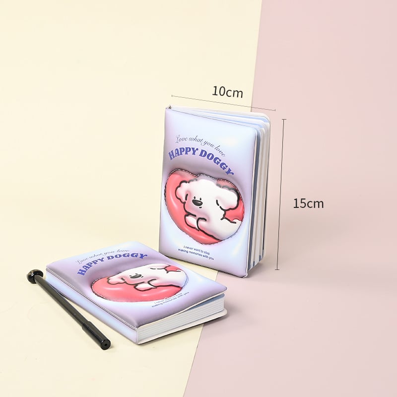 Think again bilježnica s PU omotom, French-fold veza, papir od drvene celuloze 80 g/m², 50–100 stranica