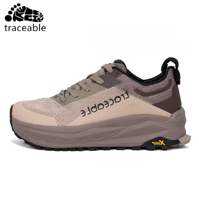Muške planinarske tenisice za outdoor/trail, široka širina, debeli potplat, protuklizne, mrežasta unutrašnjost, gornji dio od platna