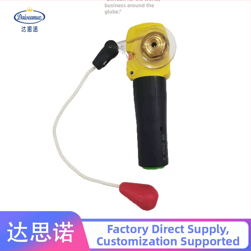 UML zariadenie na nafúknutie záchrannej vesty – ručné a automatické nafúknutie s ventilom