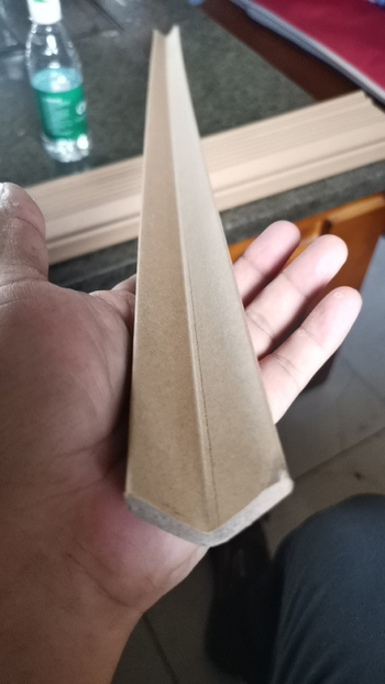 L-образен защитник за ъгъл от хартия с крафт и тръбна хартия, високо качество на изработката, персонализирано отпечатване на лого