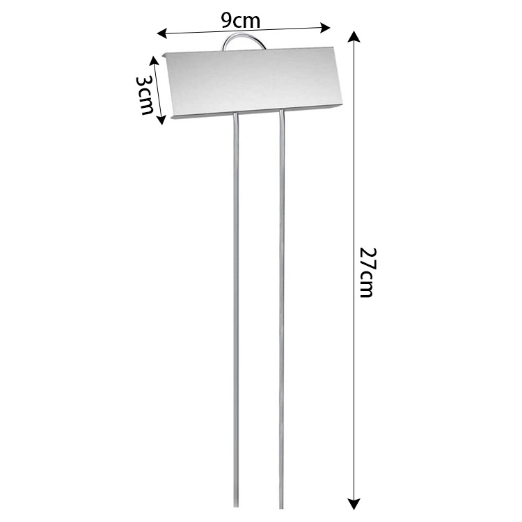 Etichete pentru plante din oțel inoxidabil, îmbunătățite, montaj tip T pentru etichetarea florilor de grădină și a răsadurilor, Oshino