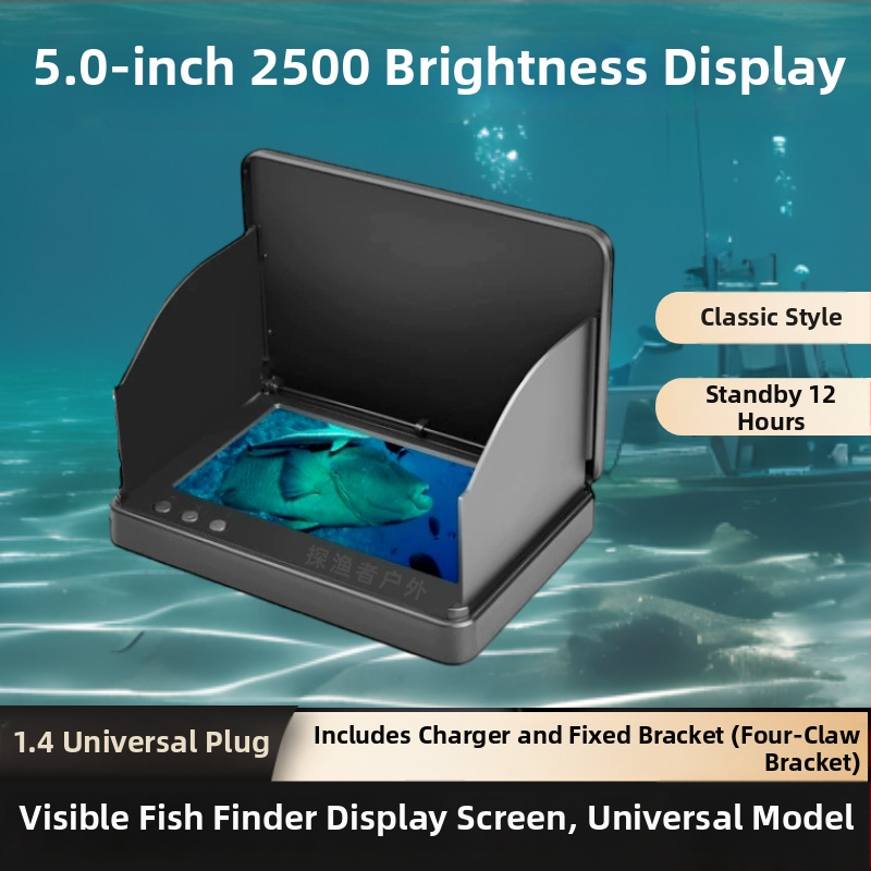 Rybársky sonar s vizuálnym ukazovateľom kotvy (nabíjateľný, rozsah hĺbky 0,6–30 m, Fisherman)