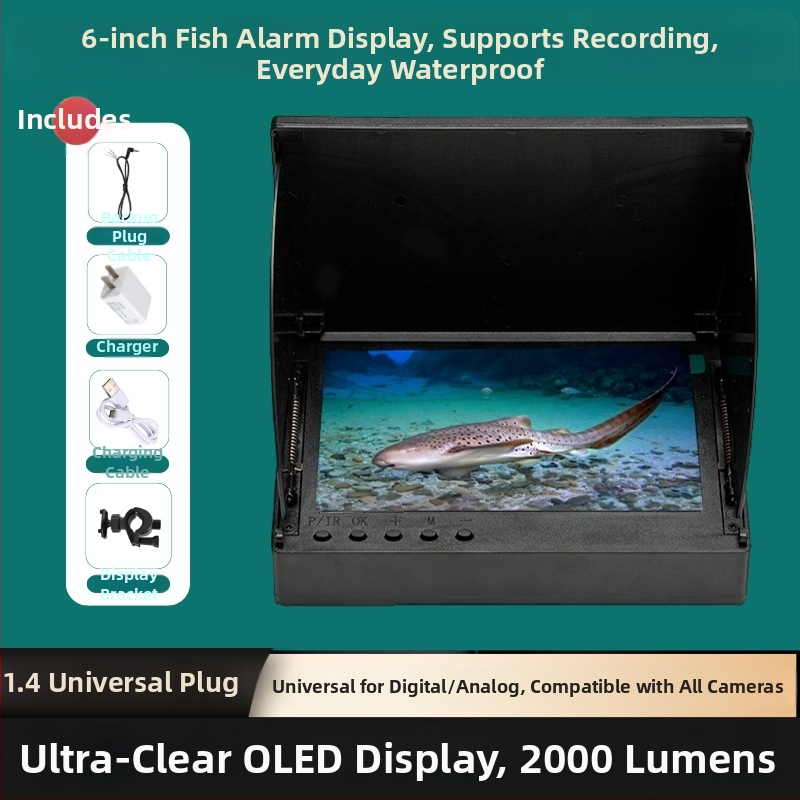 Rybársky sonar s vizuálnym ukazovateľom kotvy (nabíjateľný, rozsah hĺbky 0,6–30 m, Fisherman)