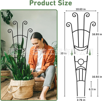 Növénykúszó vaskeret – beltéri és kültéri kertdekoráció Hui Yijia márka