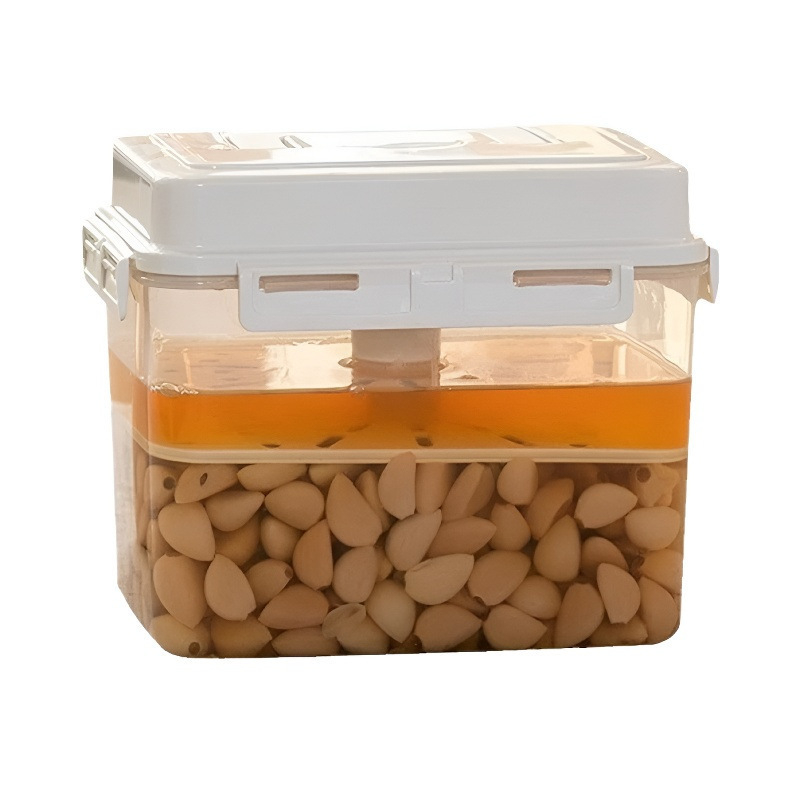 Korejskog stila zatvarač za kiseli kupus/pikle, plast za hranu, četvrtasti oblik, kapacitet 4,1–5 L