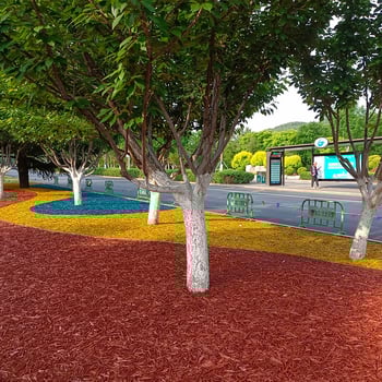 Acoperire din scoarță de lemn pentru suprafețe ale gropilor pentru copaci și trotuare – organic, Hongzheng