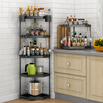 Alumíniumötvözetből készült konyhai állvány, padlón álló, többfunkciós, téglalap alakú dizájn