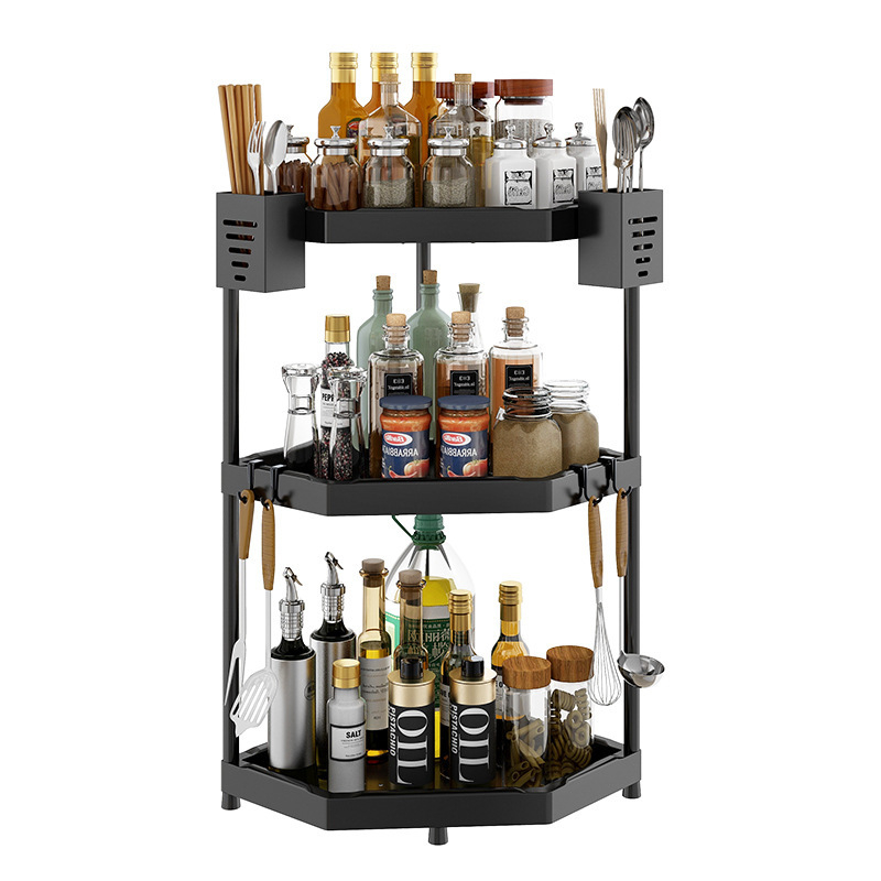 Alumíniumötvözetből készült konyhai állvány, padlón álló, többfunkciós, téglalap alakú dizájn