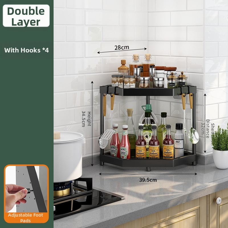 Alumíniumötvözetből készült konyhai állvány, padlón álló, többfunkciós, téglalap alakú dizájn