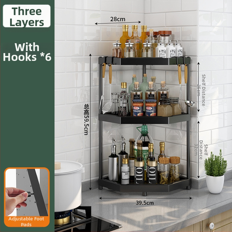 Alumíniumötvözetből készült konyhai állvány, padlón álló, többfunkciós, téglalap alakú dizájn