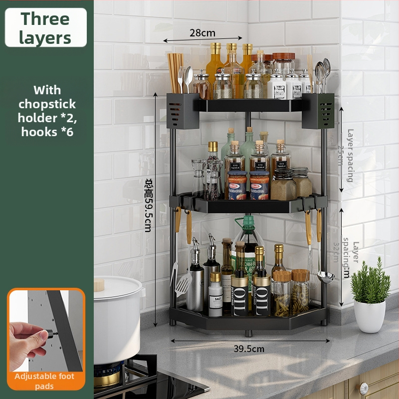 Alumíniumötvözetből készült konyhai állvány, padlón álló, többfunkciós, téglalap alakú dizájn