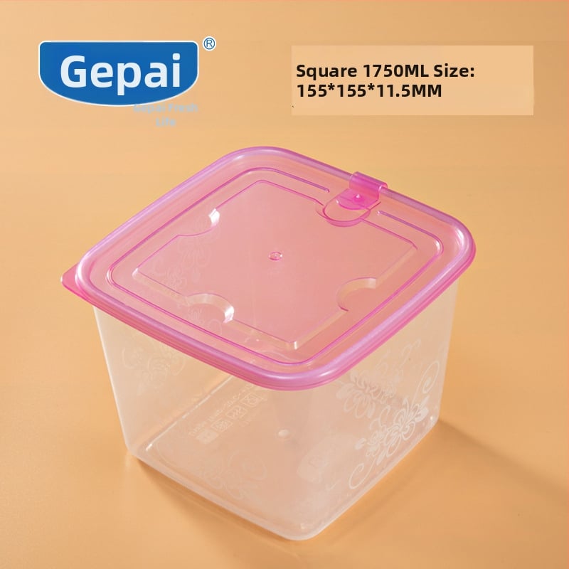 Gepai Plastová nádoba do chladničky s viečkom, guľatý tvar, 301–500 ml, zachovanie čerstvosti, vhodná do mikrovlnky