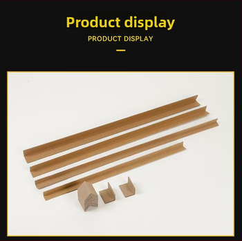 L-tvarovaný papierový ochranný roh – Materiál: Kraftový papier + papier na šnúru v trubičke; Bez loga