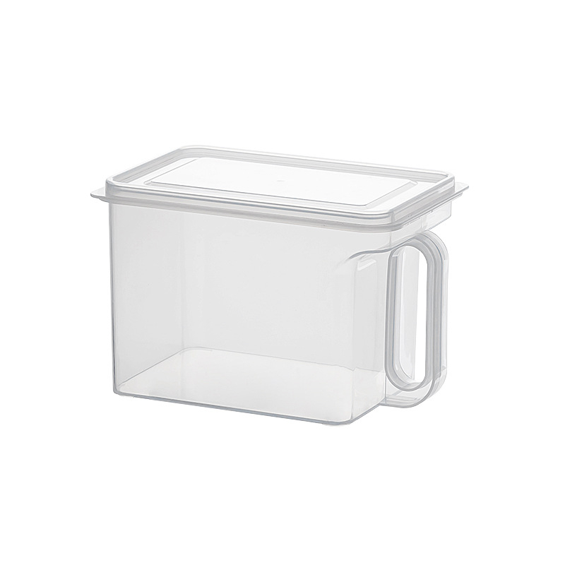 Műanyag téglalap alakú cukortároló edény, lezárható és nedvességálló, mikrohullámú sütőben használható.