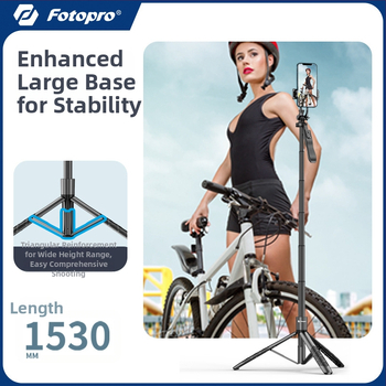 Fotopro Futubao TL-801 PRO mobiltelefonhoz selfie stick állvány, műanyag kivitel, Bluetooth, távirányítóval