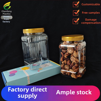 Kockasta PET plastična posuda, kapacitet 1200–1350 ml, visina 173 mm, promjer grla 90 mm