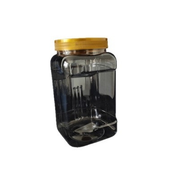 Kockasta PET plastična posuda, kapacitet 1200–1350 ml, visina 173 mm, promjer grla 90 mm