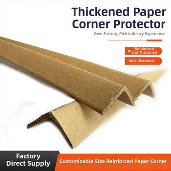 L-tvarový ochranný roh z kraft papiera, zosilnený, proti nárazu, na balenie nábytku