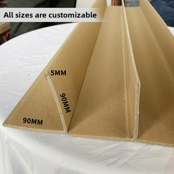 L-tvarový ochranný roh z kraft papiera, zosilnený, proti nárazu, na balenie nábytku