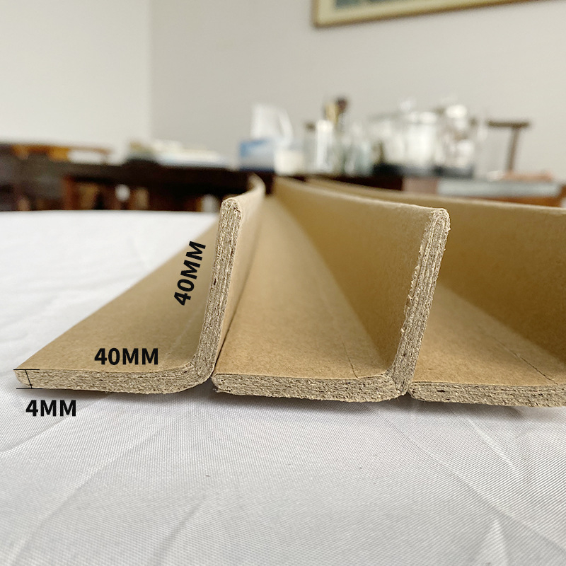 L alakú kraft papír sarokvédő, megerősített, ütés elleni védelem, csomagoláshoz és bútorokhoz