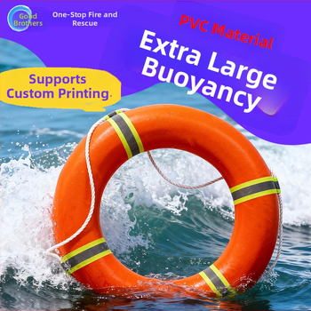 Záchranný kruh z PVC, pevná pena, reflexný, pre dospelých, so záchranným lanom