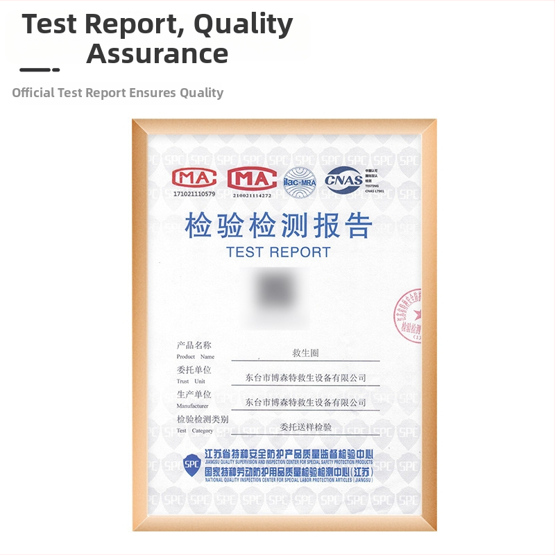 Záchranný kruh z PVC, pevná pena, reflexný, pre dospelých, so záchranným lanom