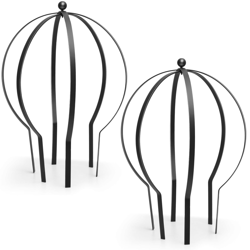 Cadru metalic pentru plante cățărătoare cu design decorativ sferic, protecție împotriva căderilor și opțiuni de personalizare