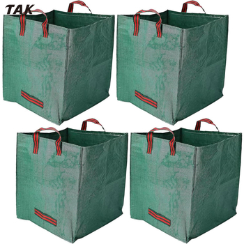 Sac plastic pătrat pentru depozitarea deșeurilor și compost, capacitate mare, pentru plantarea gazonului și utilizare ecologică