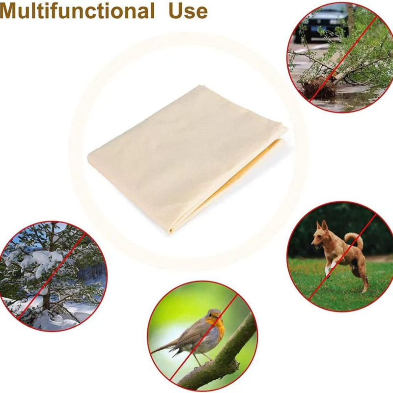 Sac de Protecție pentru Plante - Material Nețesut, Cu Șnur și Fermoar, Protecție de Iarnă Împotriva Frigului (Cyfdz-168)