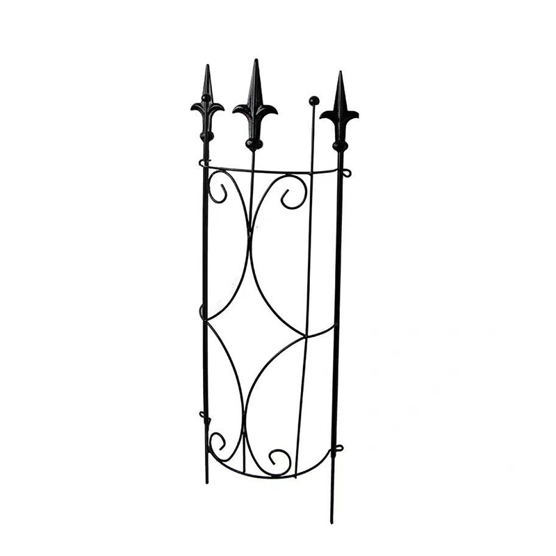 Cadru metalic pentru plante, cu coloană pentru lampă și acoperire a conductei de scurgere — suport decorativ pentru flori