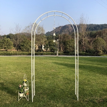 Arcadă de grădină din oțel pentru viță de vie și trandafiri – decor de grădină, conductă de fier, Garden Life