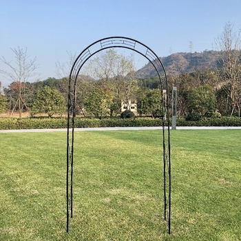 Arcadă de grădină din oțel pentru viță de vie și trandafiri – decor de grădină, conductă de fier, Garden Life