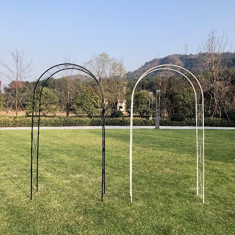 Arcadă de grădină din oțel pentru viță de vie și trandafiri – decor de grădină, conductă de fier, Garden Life
