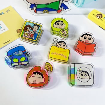 Clip acrilic pentru notițe, design desen animat, bidirecțional, clip de depozitare