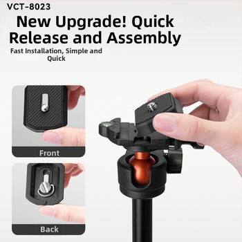 Yunteng 8023 Hliníkový selfie stick a tripod pre telefón a bezzrkadlový fotoaparát, Bluetooth diaľkové ovládanie a stabilizáciu obrazu