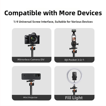 Yunteng 8023 Hliníkový selfie stick a tripod pre telefón a bezzrkadlový fotoaparát, Bluetooth diaľkové ovládanie a stabilizáciu obrazu