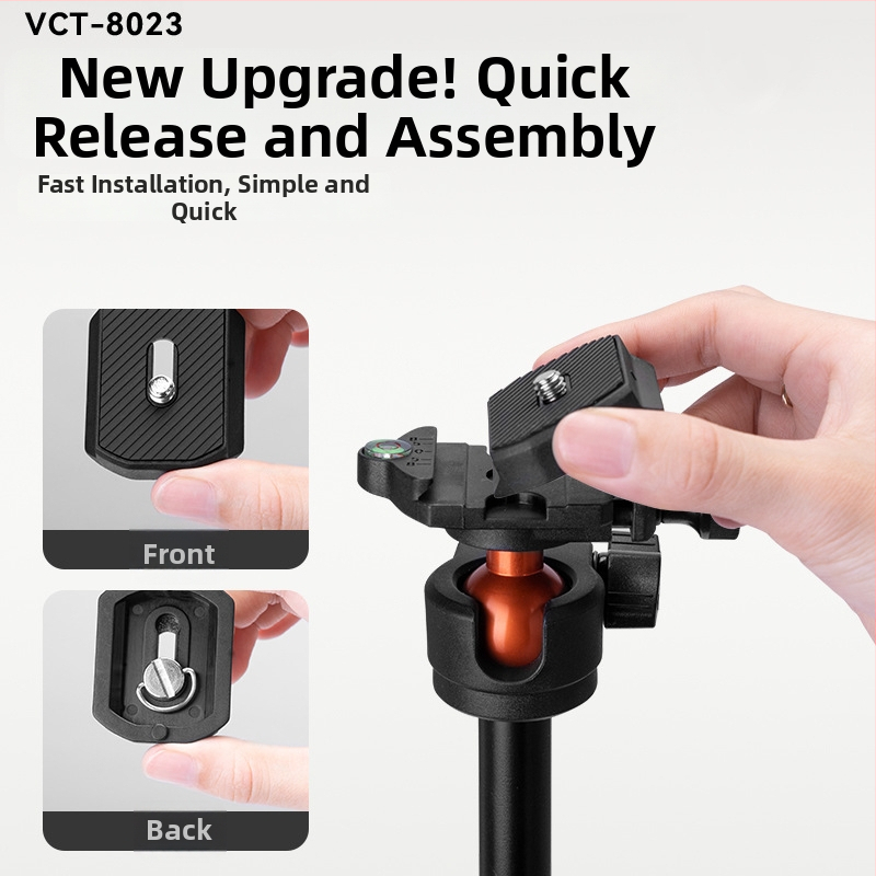 Yunteng 8023 Hliníkový selfie stick a tripod pre telefón a bezzrkadlový fotoaparát, Bluetooth diaľkové ovládanie a stabilizáciu obrazu