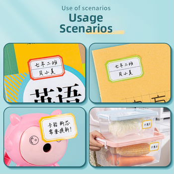 Bedome 2515 samoljepljive etikete za imena, ručno pisane, materijal: samoljepljiva etiketa, vodootporna rolna