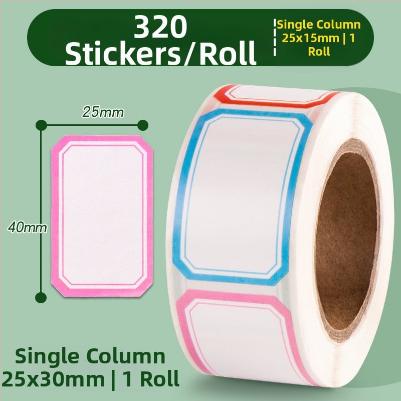 Bedome 2515 samoljepljive etikete za imena, ručno pisane, materijal: samoljepljiva etiketa, vodootporna rolna