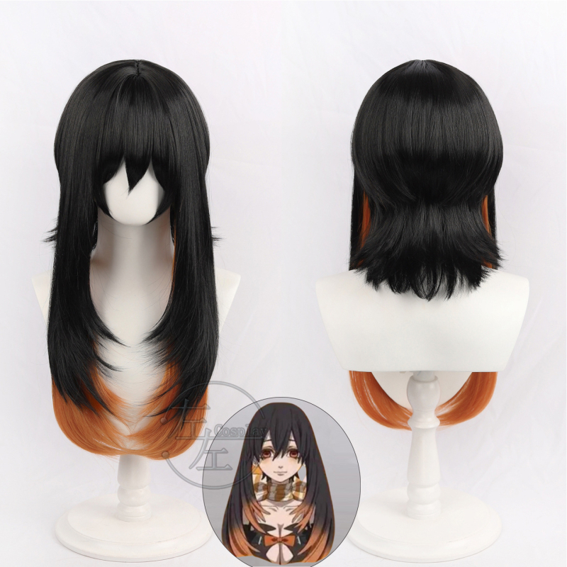 Perucă cosplay pentru stil anime, material țesut, fir rezistent la temperatură, fără vopsire sau perm