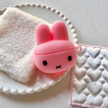 Zaštitno kućište za AirPods za Apple 1./2. generaciju i Pro 3. generaciju – Slatki Miffy zeko, potpuno pokriće, crtani stil, PVC, injekcijsko oblikovanje, Broj proizvoda 2024WC