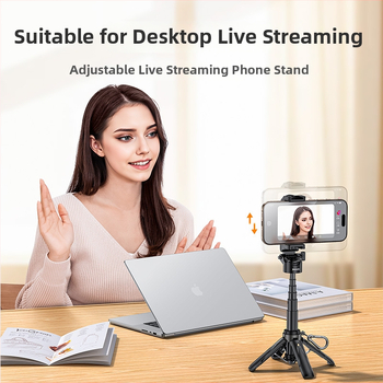 Yesido Baston selfie portabil cu Bluetooth, stabilizare, extensie, trepied, corp din ABS